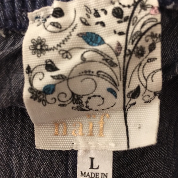 Denim Cold Shoulder Dress - Picture 4 of 4